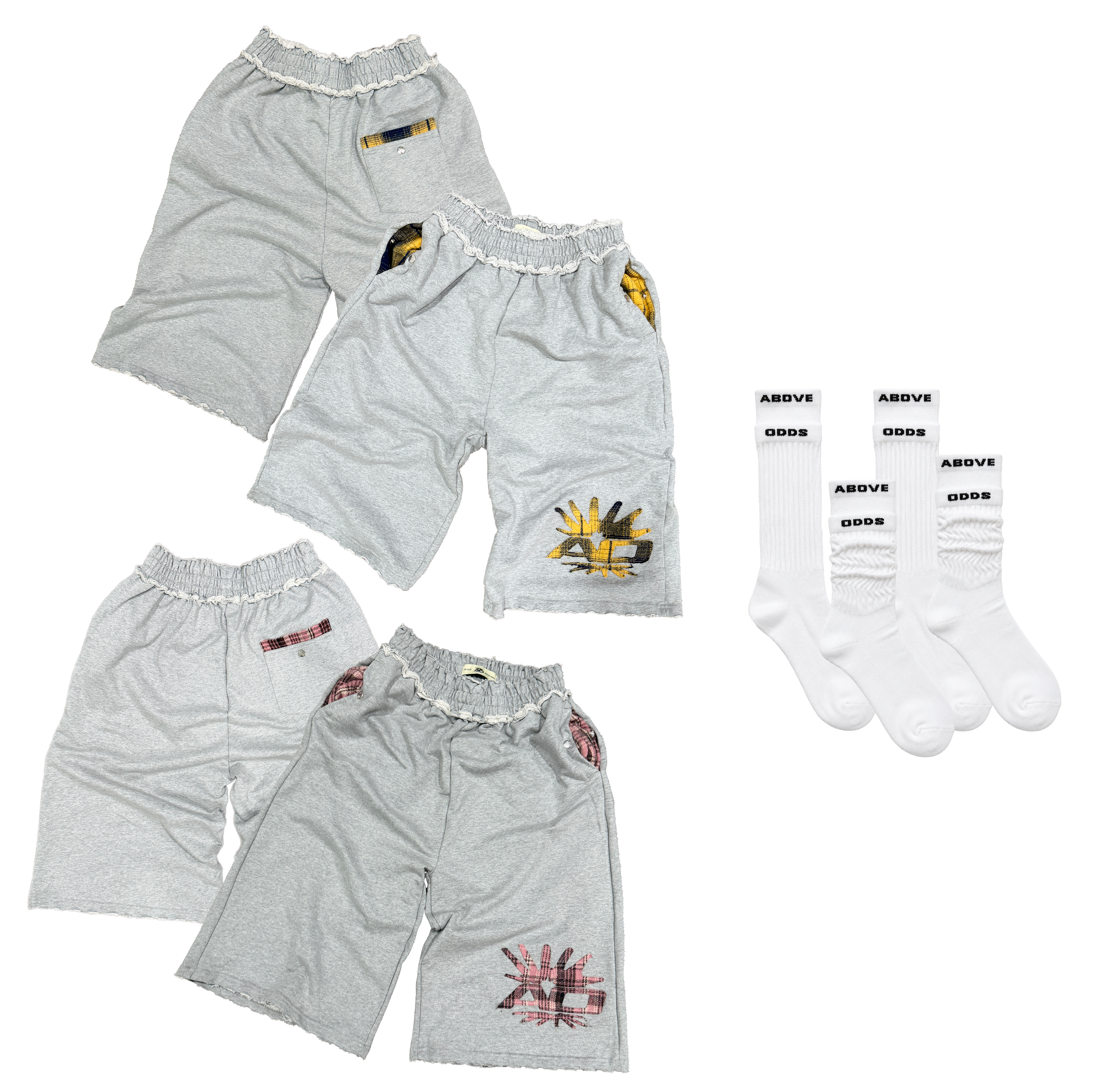 AO Cozy Bundle: 3/4 Shorts + Double Scrunch Sockks
