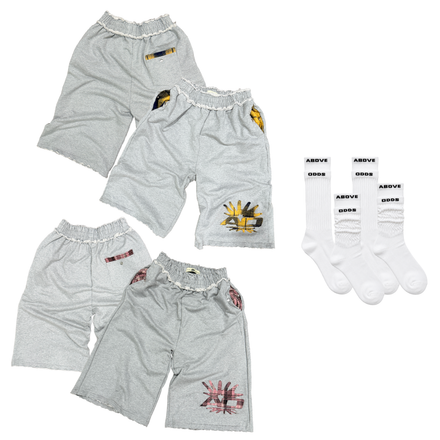 AO Cozy Bundle: 3/4 Shorts + Double Scrunch Sockks