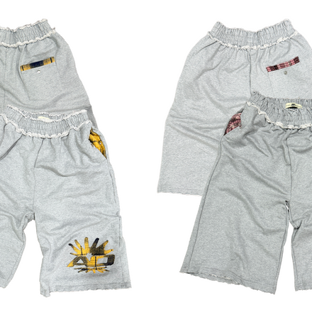 AO Plaid Logo 3/4 Shorts