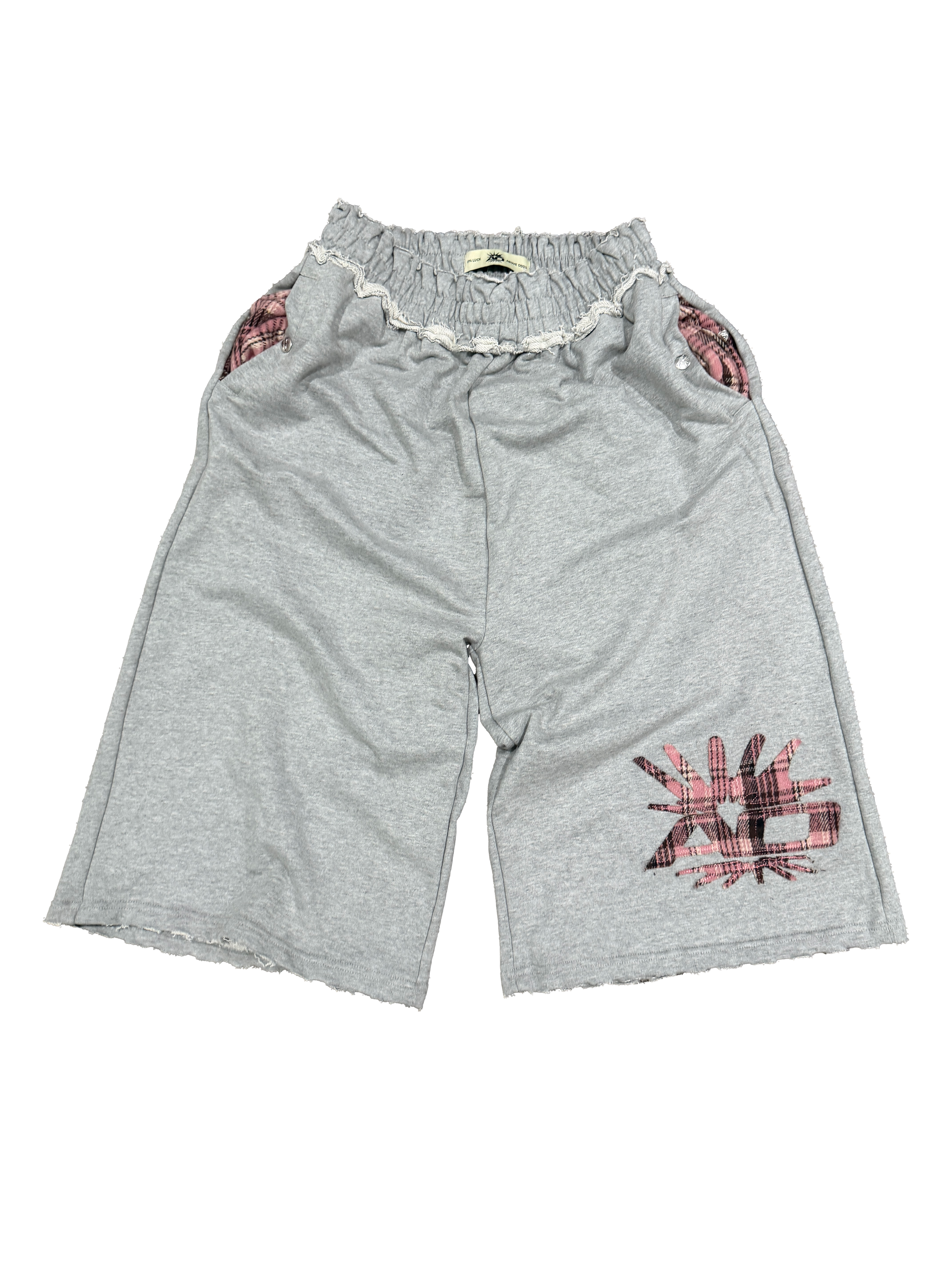 AO Plaid Logo 3/4 Shorts